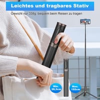 TONEOF 152cm-es Forgatható Szelfibot Állvány iPhone és Android Telefonokhoz - Fekete - 173cm, Beige Grey 6