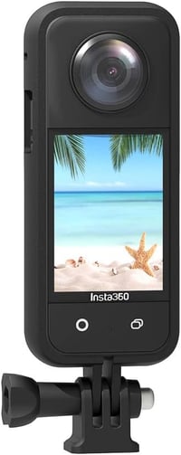 Fenmaru Védőkeret Insta360 X3 Kamerához - Tartós Védőtok Kompatibilis Modell, Könnyű 30g Kiegészítő Akciókamerához 2