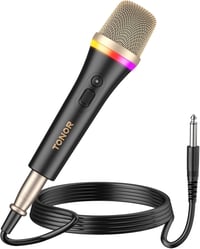 TONOR RGB XLR Karaoke Mikrofon, 5m Kábellel, Fekete Szuperkardioid 1