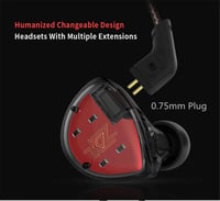 KZ ES4 Fülhallgató Mikrofonnal - Sport és Futáshoz (1DD+1BA) 3,5mm Jack 3