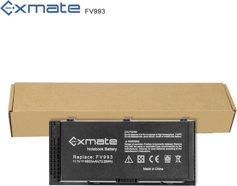 Dell Precision M laptophoz 6600mAh Li-ion akkumulátor - Exmate