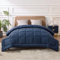 Bedsure Téli Paplan 240x220 - Meleg, Puha, Antiallergén Steppelt Takaró, Kék 1