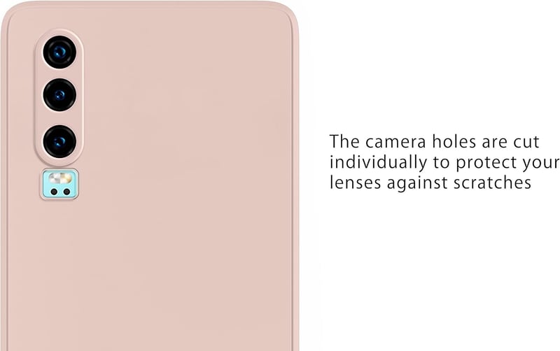 Huawei P30 Rózsaszín Matt Szilikon Tok - MyGadget Karcsú Védőtok
