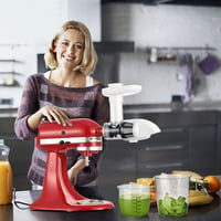KitchenAid gyümölcspréshez feltét: lassú préselésű citrusfacsaró és zöldség-gyümölcs aprító (fehér) 7