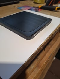 Externá DVD mechanika BHHB USB 3.0 a USB-C, napaľovačka/čítačka CD/DVD±RW, ultra tenká, brúsený kov — chybná (neotvára sa (stav: pozri 2. obrázok) 3