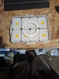 FZDSY Snack kutija, pladanj s 8 odjeljaka i pojedinačnim poklopcima - pladanj za posluživanje grickalica i umaka otporan na curenje — slomljen poklopac (stanje: pogledajte 2. sliku) 2