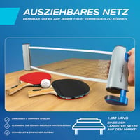 PRO SPIN Pingpong Ütő Készlet - Hordozható Asztali Tenisz Háló, 3 Csillagos Labdák, Táska, Gyerekeknek és Felnőtteknek, 4 Játékos Részére 4