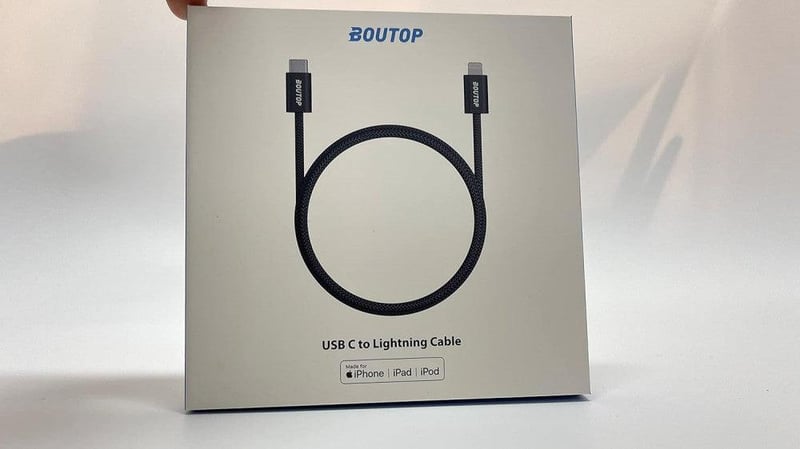 Apple Lightning gyorstöltő kábel 2db, fekete nylon, MFi tanúsított