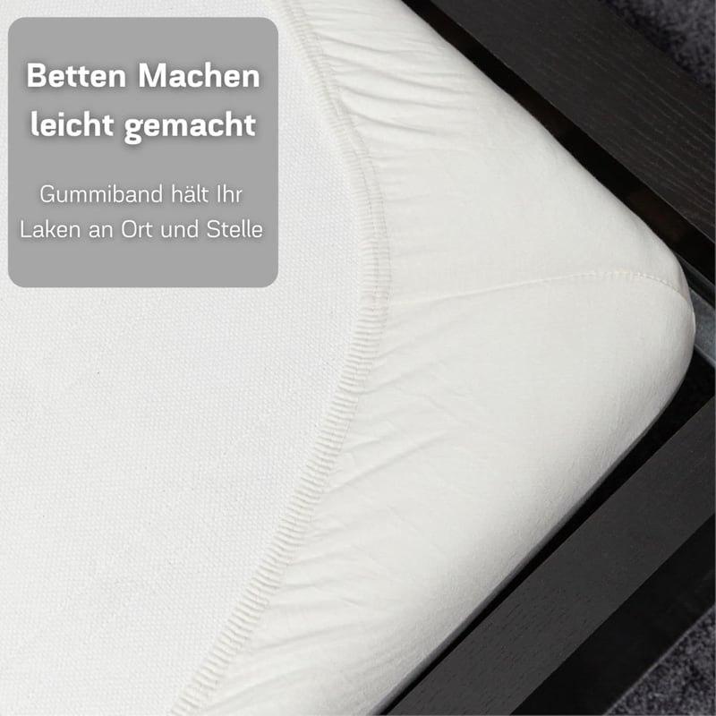 Boxspring lepedő 200x220 cm, 32 cm-es magas matracra, 100% pamut