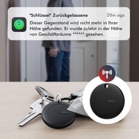 MiLi MiTag Kulcskereső Apple Hol van? Alkalmazáshoz - iOS Bluetooth Okos Nyomkövető Címke Táskákhoz, Bőröndökhöz, IP67 Vízálló, Cserélhető E 4