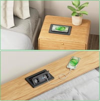 HANNELORE Süllyeszthető Asztali Elosztó 2 Aljzattal, 20W USB-C PD Gyorstöltővel és 15W Vezeték Nélküli Töltővel, 1,8m Kábel, Fekete 12