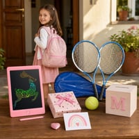 Hrabrost za prvi dan škole: LCD ploča + kamen hrabrosti + set reketa + drvena kasica 1