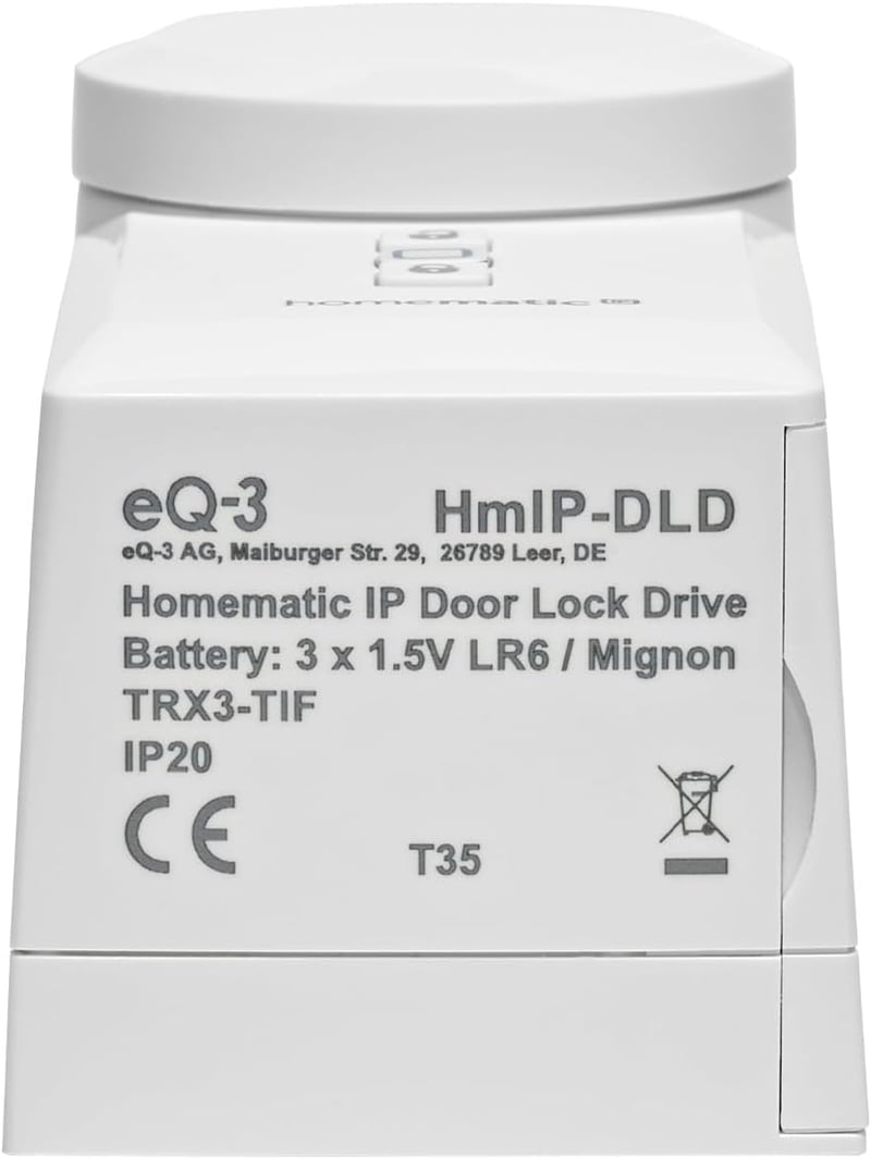Homematic IP eQ-3 AG Okos Ajtózár Mechanizmus - Vezeték Nélküli Smart Home Rendszer Fém Burkolattal, Betörésvédelemmel