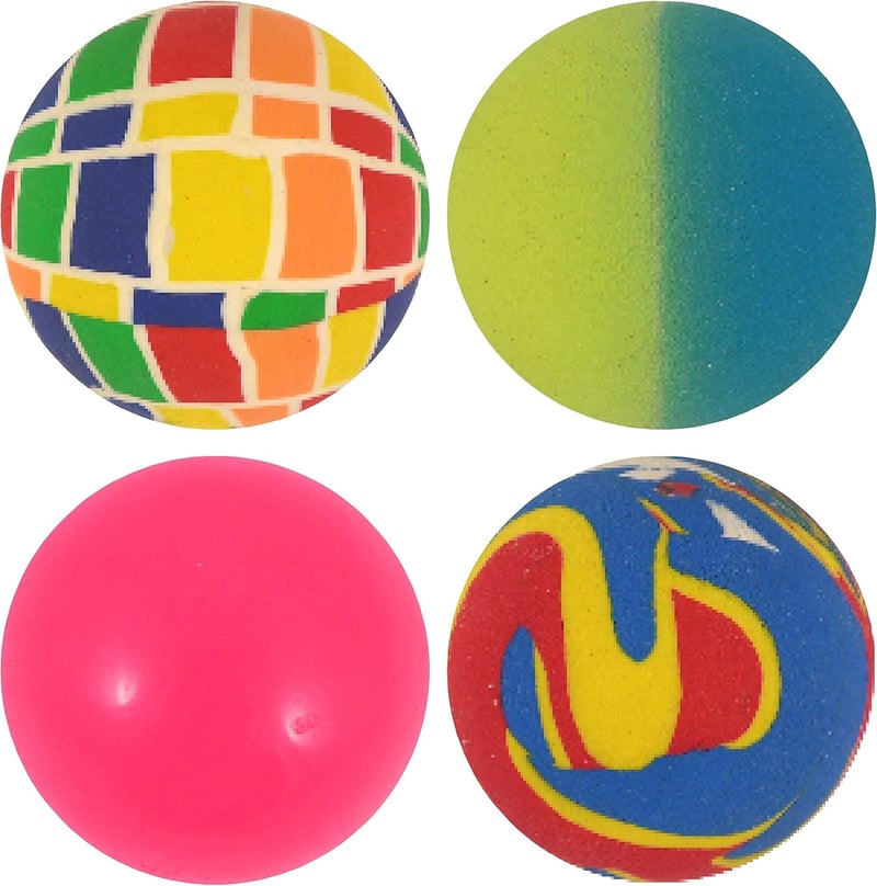 PartyPack 4X Óriás Pattogó Labda Szett - 60mm XXL Ugrálólabdák Gyerekeknek, Születésnapi Ajándék