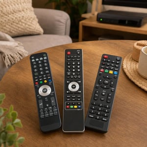 Set daljinskih upravljača za dekodere: 1x Humax + 1x Metronic + 1x Tivùsat/Tele-System