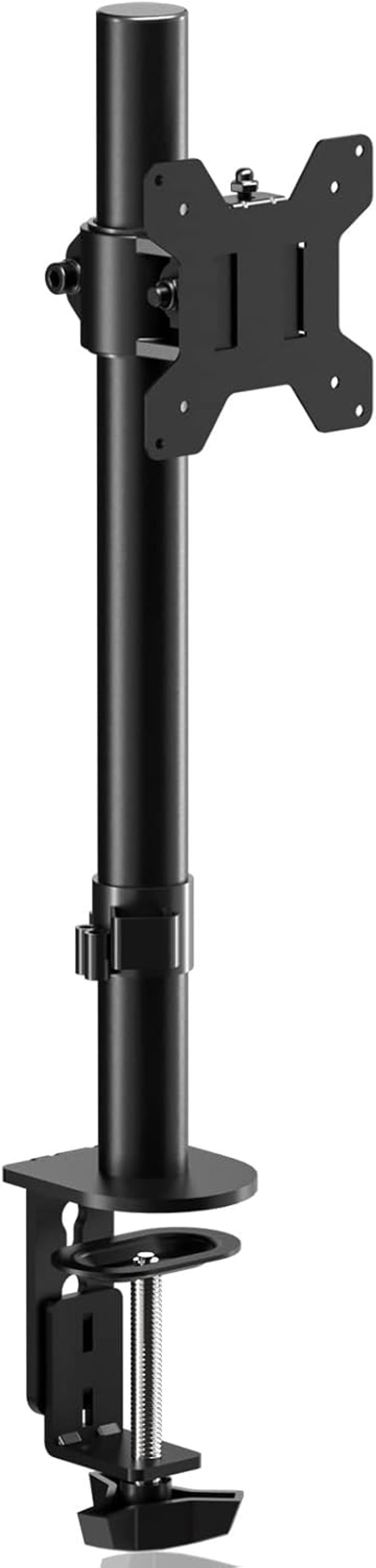 Suptek Monitortartó Konzol 13-27" Képernyőkhöz | Asztali Monitorállvány 10kg-ig | 360° Forgatható, Dönthető, Állítható Magasságú | VESA 75x7