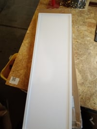 zemty LED panel stropna svjetiljka 80x25 cm bijela, 40W s prigušivanjem — napuknuta stražnja ploča, nedostaju dodaci (stanje: vidi 2. sliku) 3