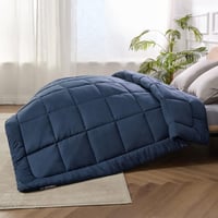Bedsure Téli Paplan 240x220 - Meleg, Puha, Antiallergén Steppelt Takaró, Kék 6