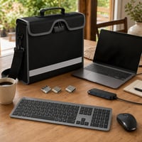 Pracovný balík pre notebook: 1x konektor + 1x taška + 1x set klávesnica/myš + 1x USB hub 1