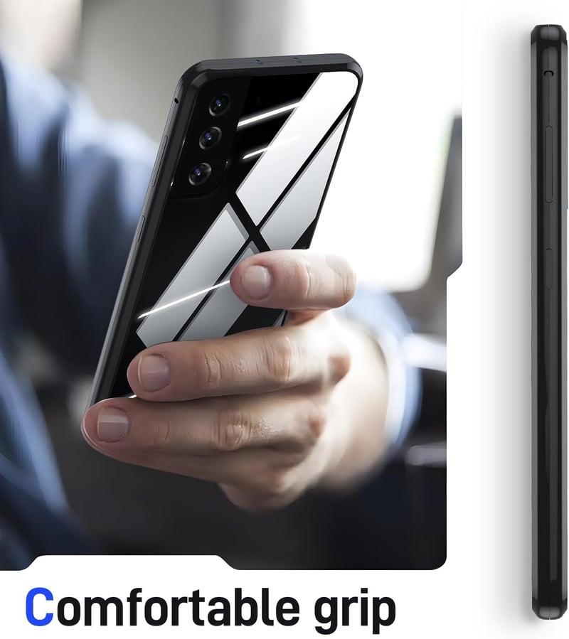 Samsung Galaxy S23 mágneses tok - 360° védelem, edzett üveg, fém keret (fekete)