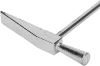 HERCHR Acél Ékszerkészítő Kalapács 150x62,8mm - Ergonomikus Fémformázó Szerszám Órásoknak, Ékszerészeknek, DIY Kézműveseknek, Ezüst Színű, 3 7