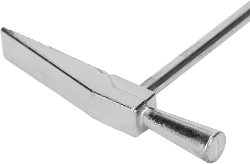 HERCHR Acél Ékszerkészítő Kalapács 150x62,8mm - Ergonomikus Fémformázó Szerszám Órásoknak, Ékszerészeknek, DIY Kézműveseknek, Ezüst Színű, 3