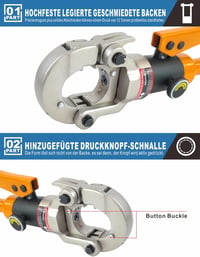 AMZCNC Profi U-Kontúros Présszerszám Készlet 16-32mm, 360°-os Fejjel 4