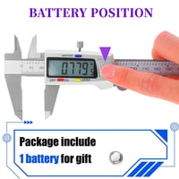 ZHAOMIMI Digitális Tolómérő 150mm Rozsdamentes Acélból - Nagy LCD Kijelzővel, 0,01mm Pontosság, Belső-Külső-Mélység Méréshez 3