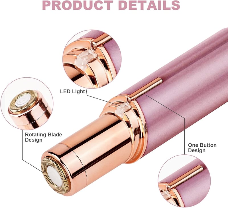 Női arcszőrtelenítő URAQT LED-es, USB-s, fájdalommentes epilátor