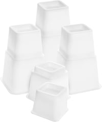 Utopia Bedding állítható bútormagasító készlet - 8 db, fehér, 8-20 cm 1