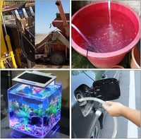 Edelstahl 12V-os üzemanyag és víz szivattyú autóhoz, 51mm, kivehető szűrővel és 3m átlátszó csővel 4