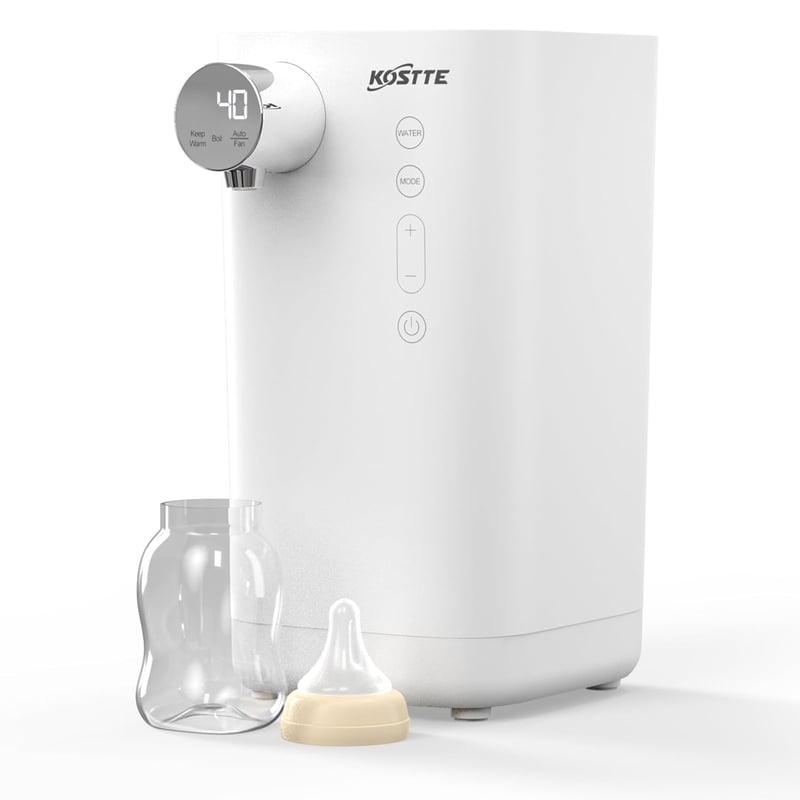 BootyBay Intelligens Cumisüveg Készítő - 20 Másodperces Tápszer Elkészítés, 1.5L Víztartály, BPA-mentes, Csendes Működés, 16 cm-ig Állítható