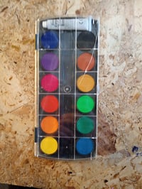 Pelikan set vodenih boja s 12 boja i tubom bijele pokrivne boje (Deckweiß), 1 kom. — napuknut poklopac — napuknut gornji dio (stanje: vidi 2. sliku) 2