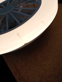 Ventilator de tavan cu LED Briloner cu lampă și telecomandă, motor DC silențios, 5 — carcasă din plastic ușor îndoită (stare: vezi a 2-a imagine) 2