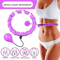 Smart Hula Hoop Felnőtteknek - Leesés Nélküli, Súlyozott Masszázs Karika Fogyáshoz, 24 Levehető Elem 5