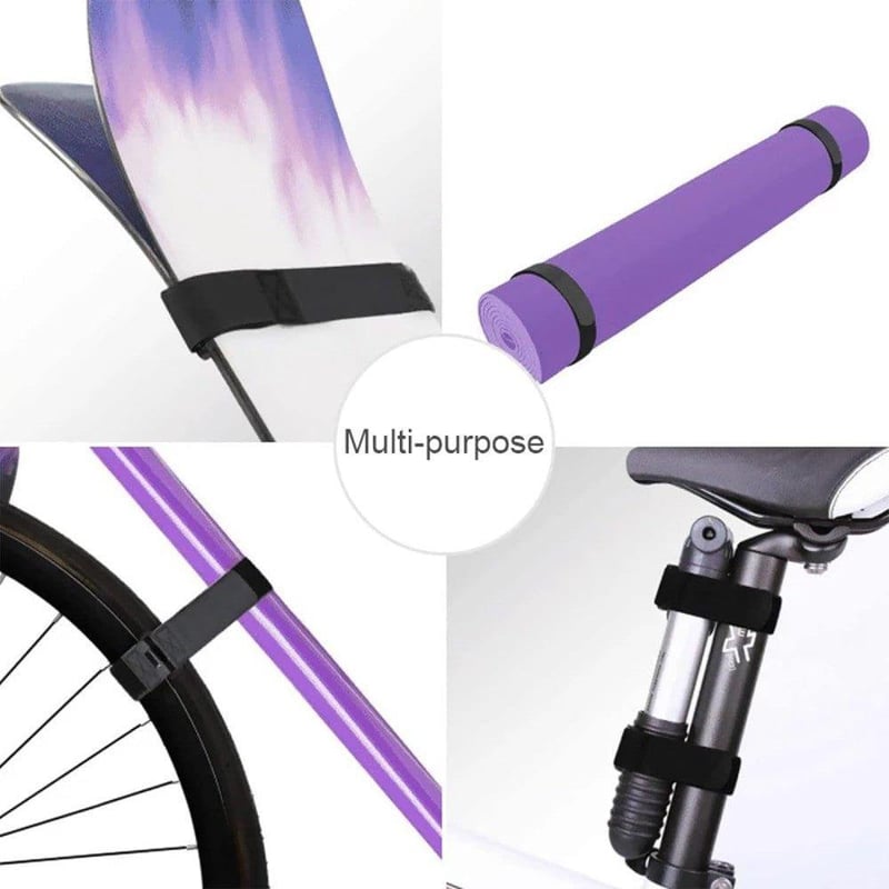 Állítható kerékpár rögzítőszíj szett - 12 db, 20-30 cm