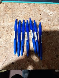 Pix BIC Atlantis Soft cu cerneală albastră, vârf mediu, reîncărcabil, set de 7 bucăți r.blue 4
