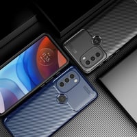 Motorola G71 5G szénszálas, ütésálló tok - koromfekete 5