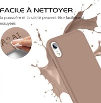 iPhone XR Barna Szilikon Tok Üvegfóliával - Felújított Szett 6