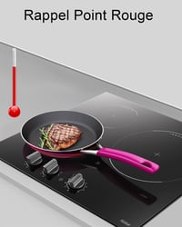 Beépíthető 60 cm-es indukciós főzőlap, 3 zónás, 9 fokozatú, 6000W 6