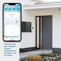Homematic IP Wiegand Interfész - Smart Home Rendszerbe Integrálható Kódzár Csatlakozó, Szürke, 12V, eQ-3 AG HmIP-FWI 2