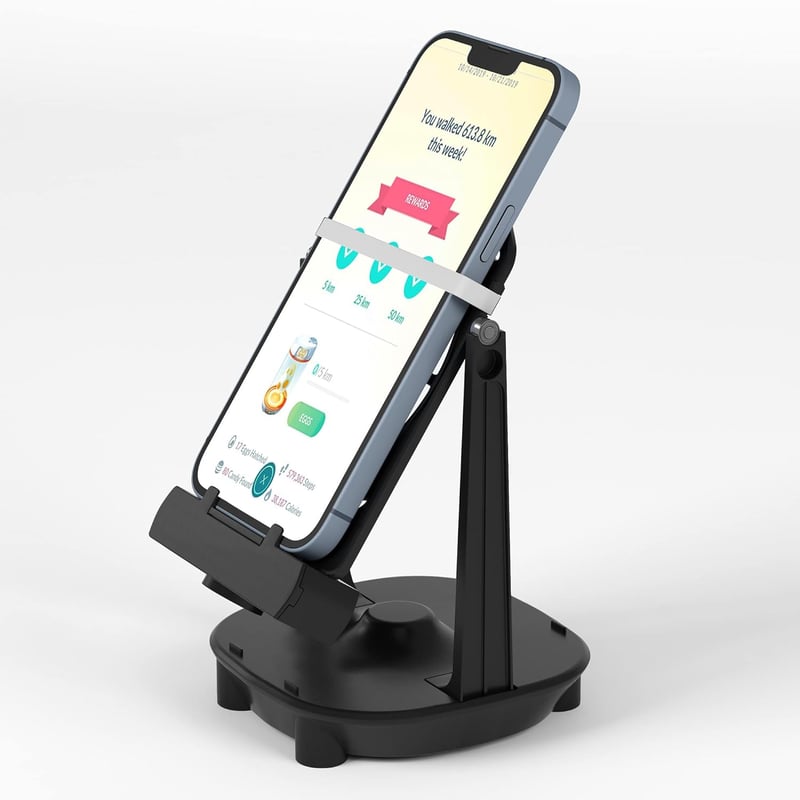 NEWZEROL ABZ036 Automata Lépésszámláló Rázógép Pokémon Go Játékhoz - Fekete Tartó Okostelefonokhoz és Poké Ball Plus-hoz