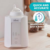 Chicco Cumisüveg és Bébiétel Melegítő 3 Programmal, Automatikus Kikapcsolás, 1 Órás Melegen Tartás, Fehér, Újszülött Kortól 3