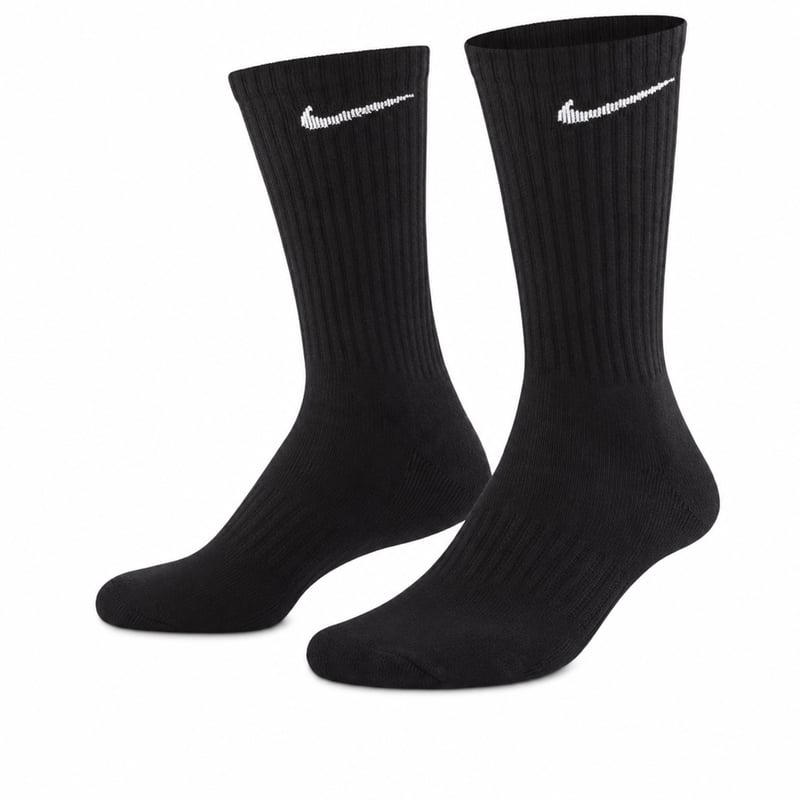Nike Everyday Lightweight muške sportske čarape, 3 para, crne, Dri-FIT, veličina 42-46 (EU) — bez bijelih čarapa (stanje: vidi 2. sliku)