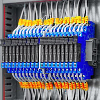 SRJQXH Kábel Jelölő Készlet - 10 Tekercs 0-9 Számozással, 2700 Kapszula, 2,5mm² Méretben, 4,2mm Átmérőig, PVC Anyagból, Sárga-Fekete 3