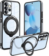 Samsung Galaxy A53 4G/5G mágneses átlátszó tok állvánnyal, vékony TPU szilikon védőtok 1