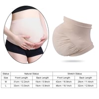 Zerodis terhességi hasbanda - Bézs, L méret, varrásmentes, elasztikus 5
