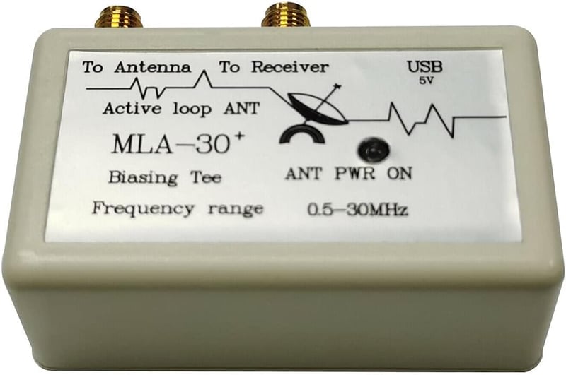 GutView MLA-30+ Hurokantenna 0,5-30MHz - Aktív Vevőantenna Rövidhullámú Rádióhoz, 60m Hatótávolság, Sötétzöld