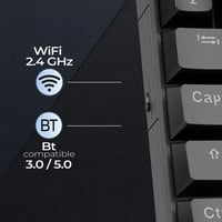 EMPIRE GAMING K246 Kompakt Vezeték Nélküli Gamer Billentyűzet TKL 65% WiFi Bluetooth Type-C MX Red Mechanikus Kapcsolókkal RGB Háttérvilágít 3