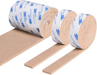 Vicloon Öntapadós Filcpárna Szett - 3 Tekercs Barna Filccsík Bútorlábakhoz (1x120x10cm + 2x120x2cm) - Vágható, Erős Tapadású Csúszásgátló Pa 1